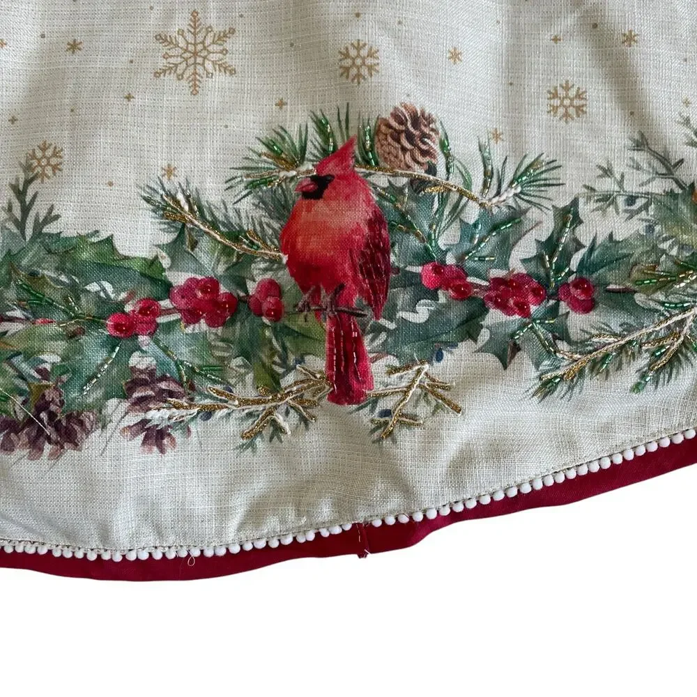 Nicole Miller Christmas Tree Skirt 52